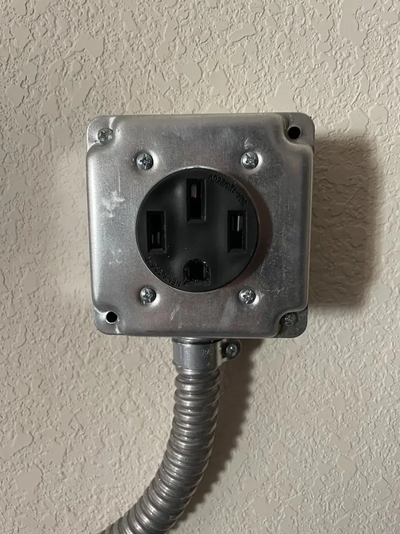 NEMA 14-50 outlet installed for Smart Home Electrical in McPherson